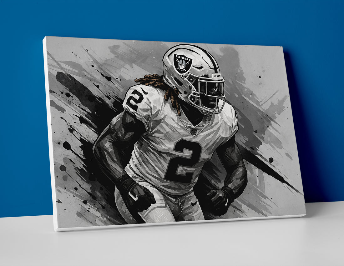 Ashton Jeanty poster painting canvas wall art print