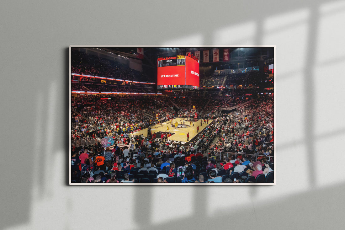 Atlanta Hawks Arena Poster or Canvas Wall Art print