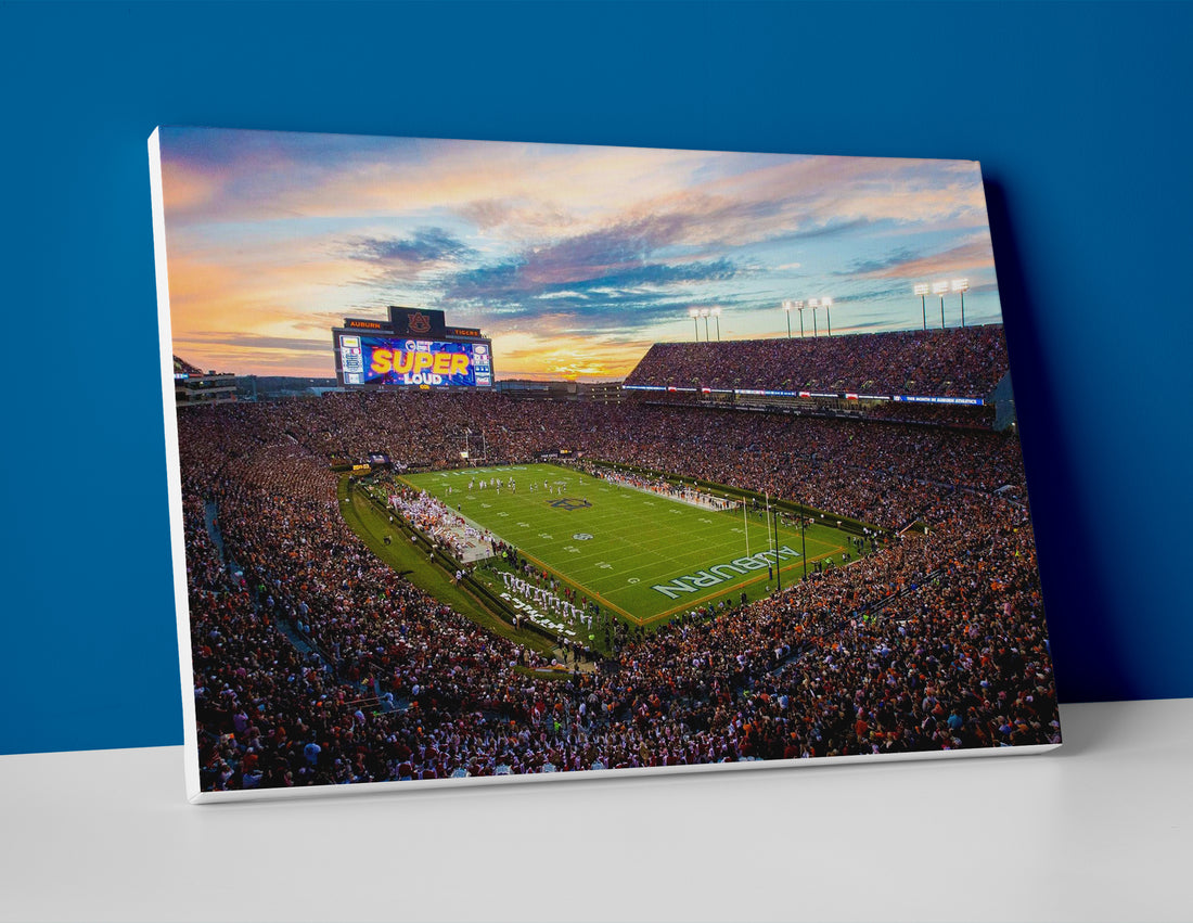 Auburn football stadium poster canvas wall art