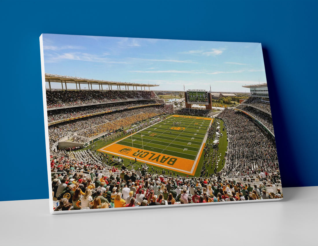 Baylor football stadium poster canvas wall art