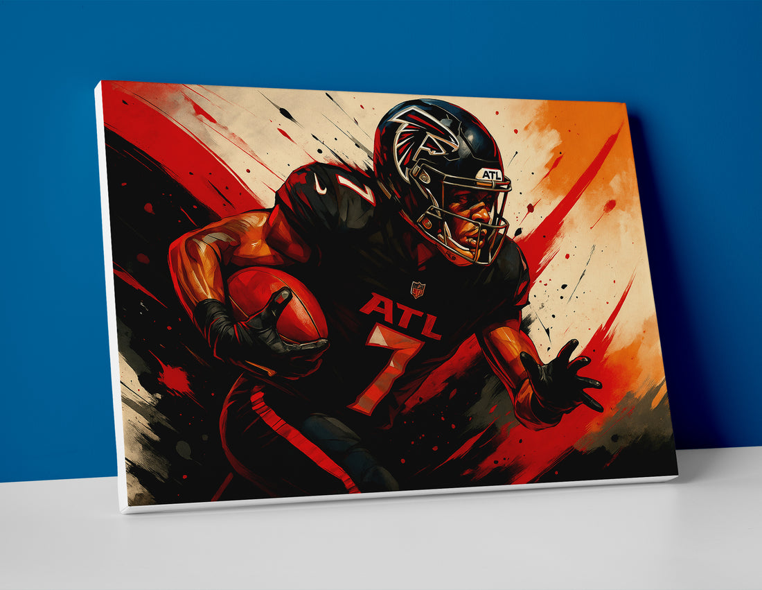 Bijan Robinson poster painting canvas wall art print