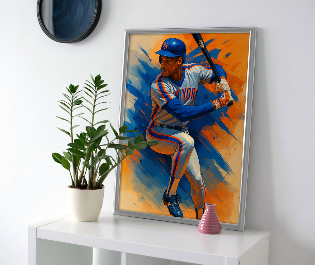 Darryl Strawberry poster canvas painting wall art print mets
