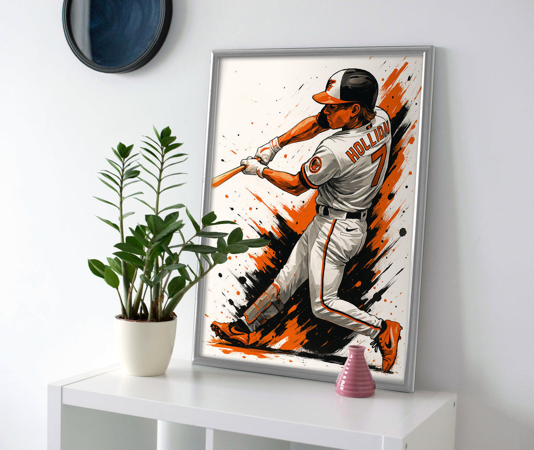 Jackson Holliday Poster canvas orioles wall art