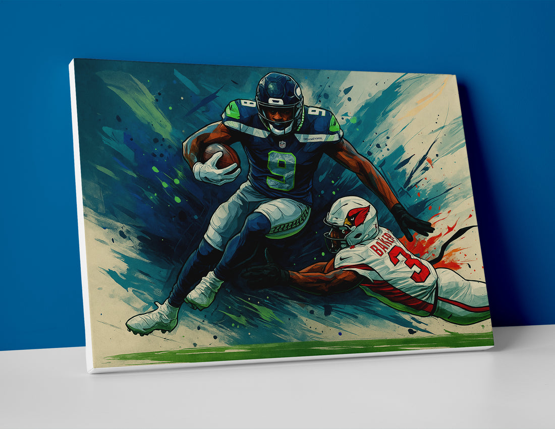 Kenneth Walker poster canvas painting wall art print seahawks