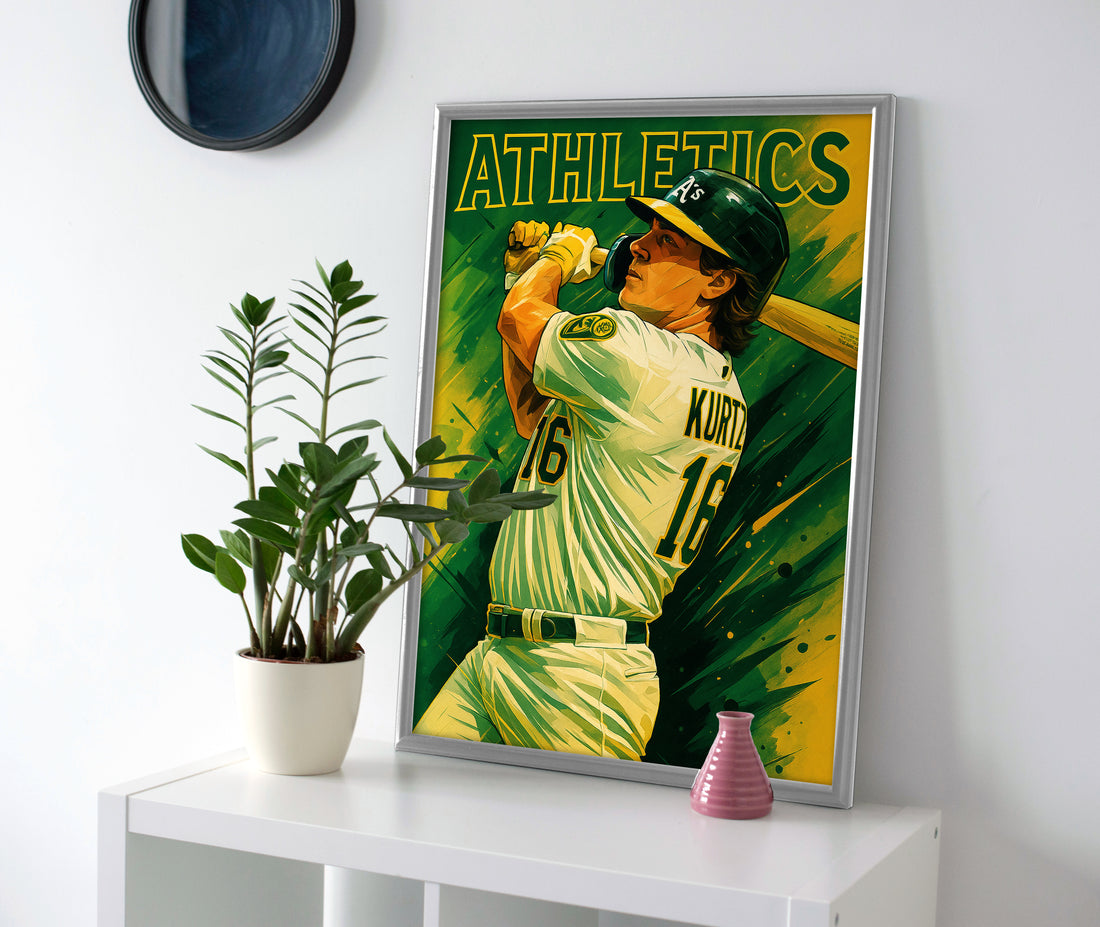 Nick Kurtz poster canvas painting athletics wall art print decor