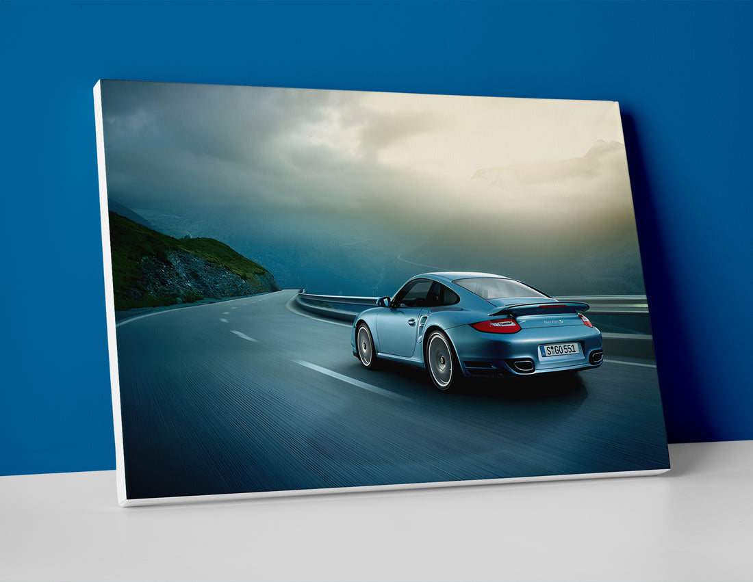 Porsche 911 Turbo S Poster canvas wall art print decor S