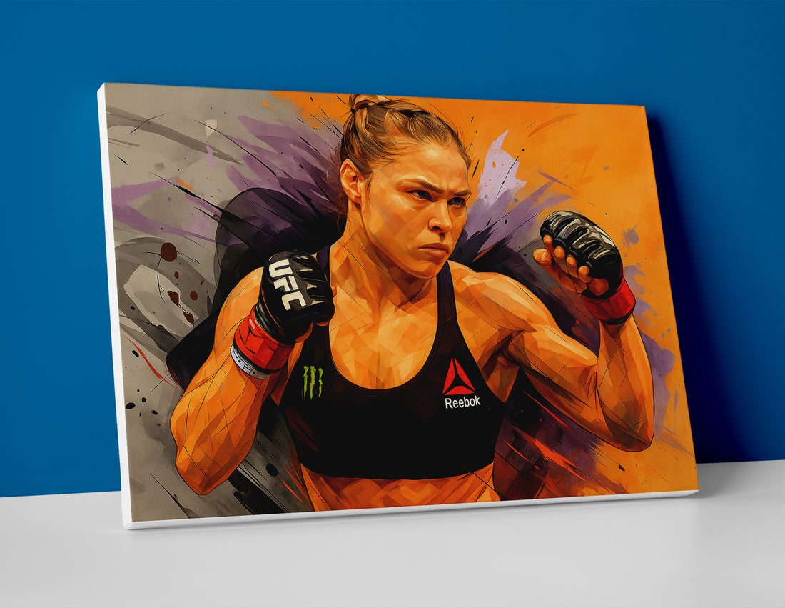 Ronda Rousey Painting Poster canvas wall art print ufc decor