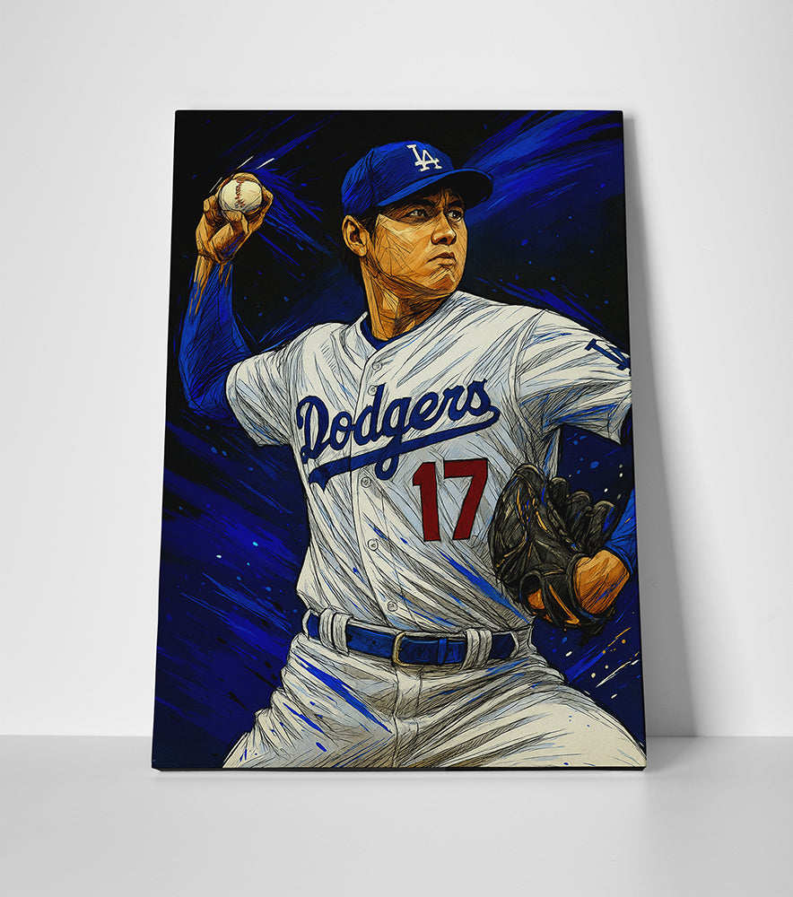 Shohei Ohtani LA Painting Poster canvas wall art print decor artwork