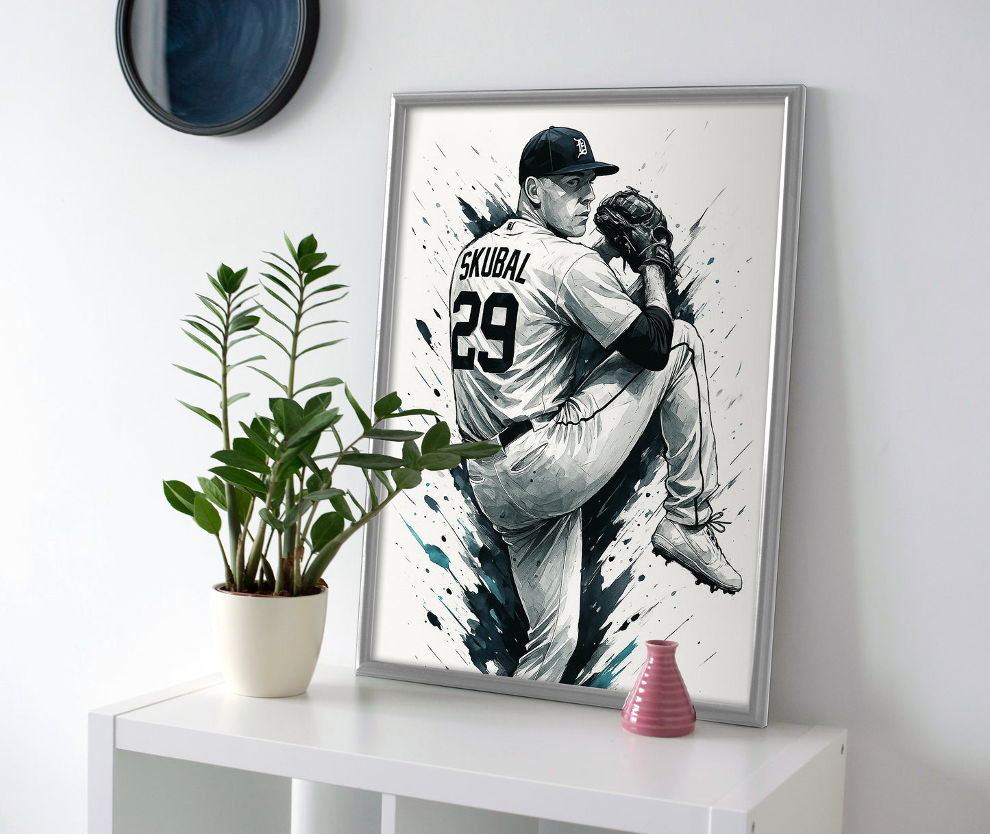 Tarik Skubal Poster canvas detroit tigers wall art painting