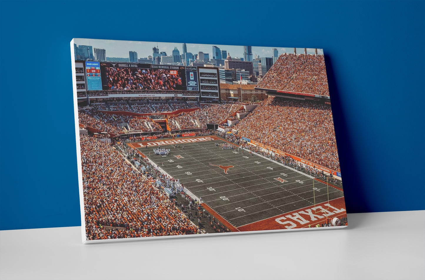 Texas football stadium poster canvas