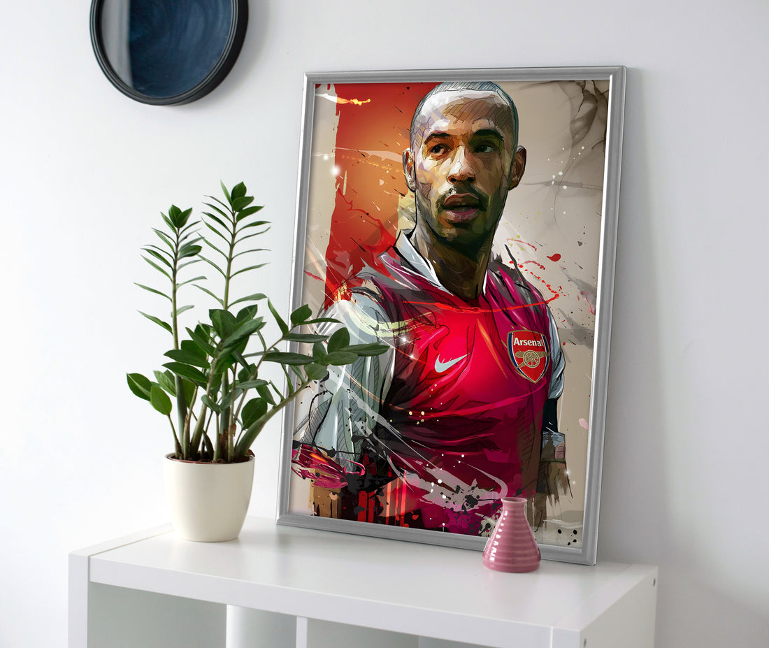 Thierry Henry Poster canvas wall art print painting soccer futbol