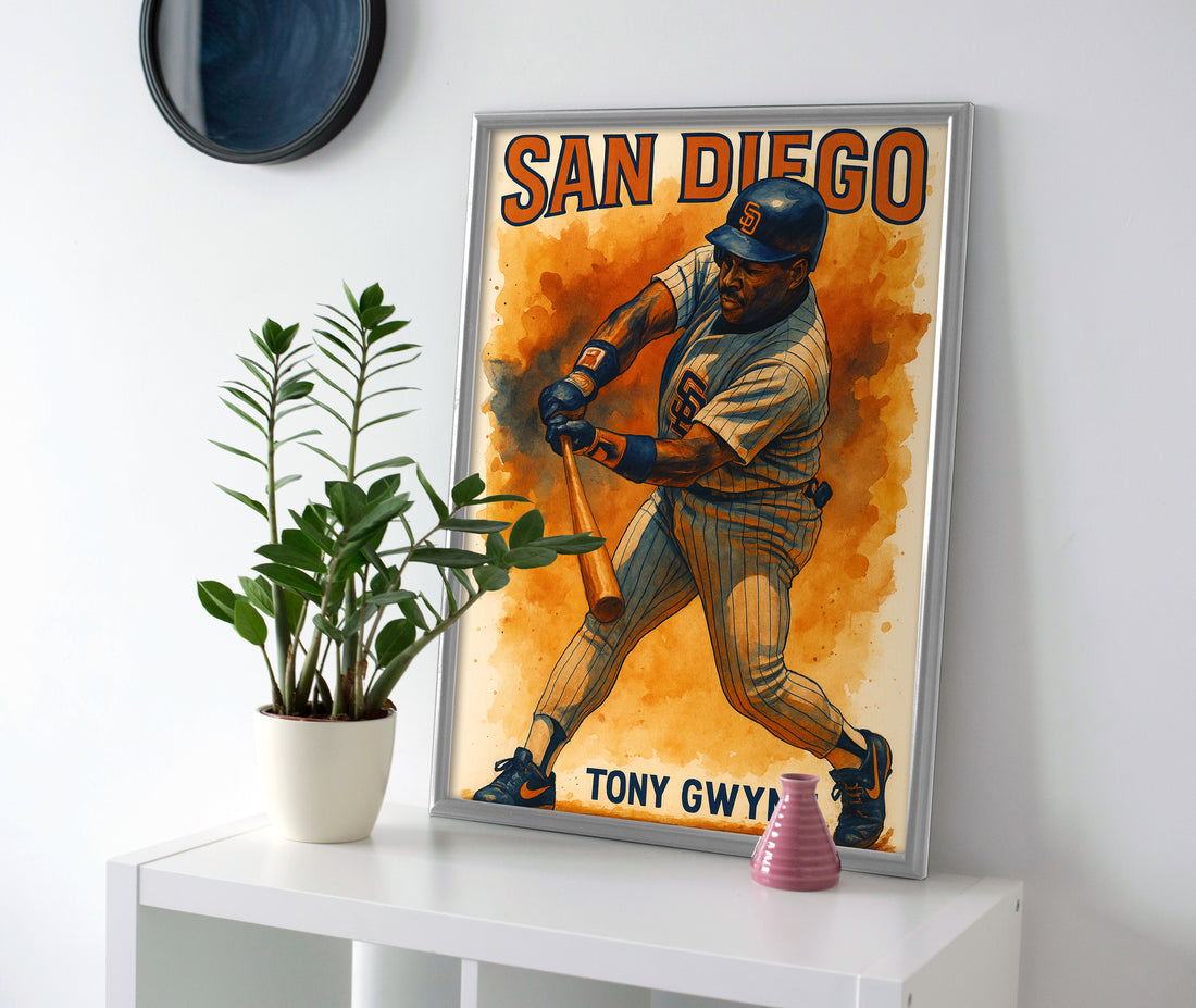 Tony Gwynn Poster canvas wall art painting print