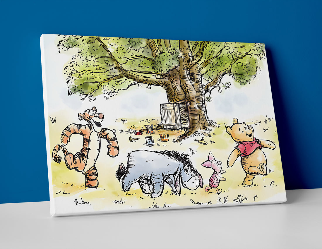 Winnie the Pooh Poster or Canvas Print Wall Art