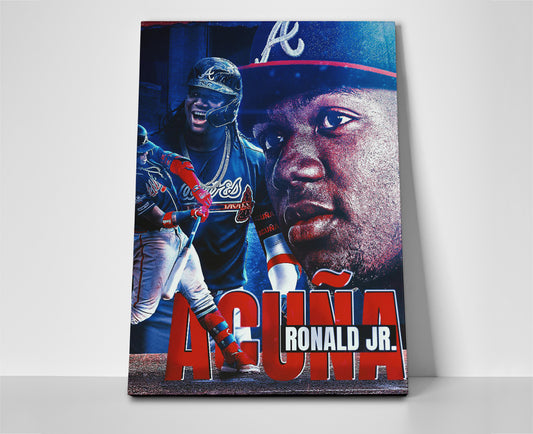 ronald acuna jr poster canvas wall art artwork painting braves