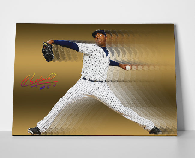 Aroldis Chapman Gold Poster or Wrapped Canvas - Player Season