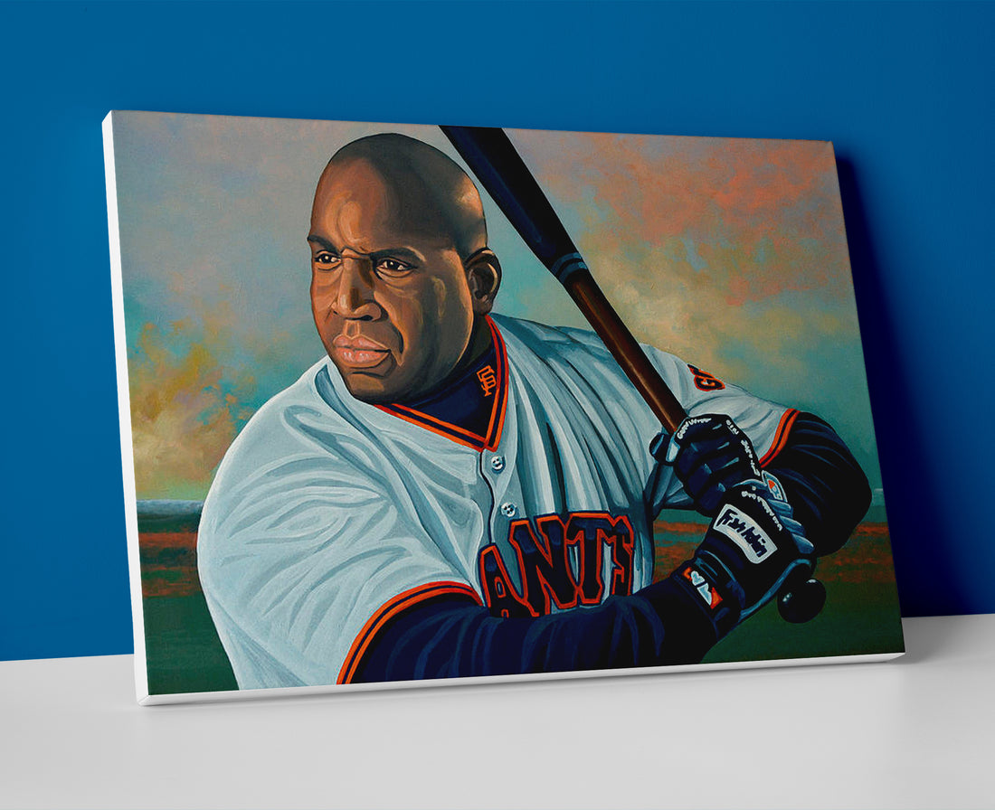 barry bonds painting poster canvas wall art artwork