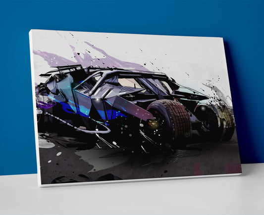 Batmobile poster canvas wall art painting artwork