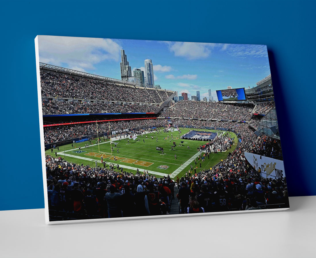 Chicago Bears stadium poster canvas wall art painting artwork football