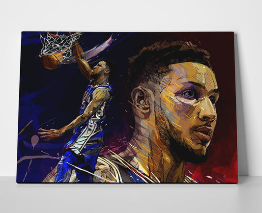 Ben Simmons 76ers Poster or Wrapped Canvas