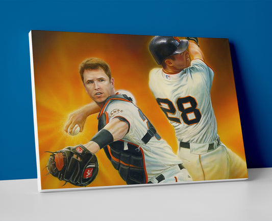 Buster Posey Giants poster canvas painting wall art artwork