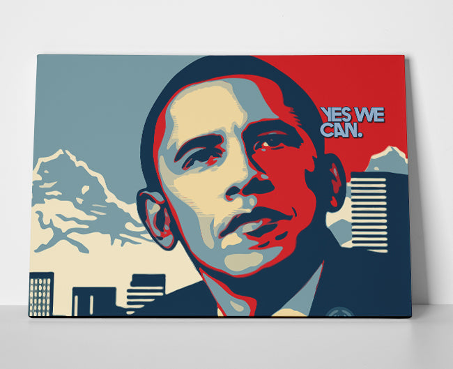 Barack Obama Yes We Can Poster or Wrapped Canvas - Player Season