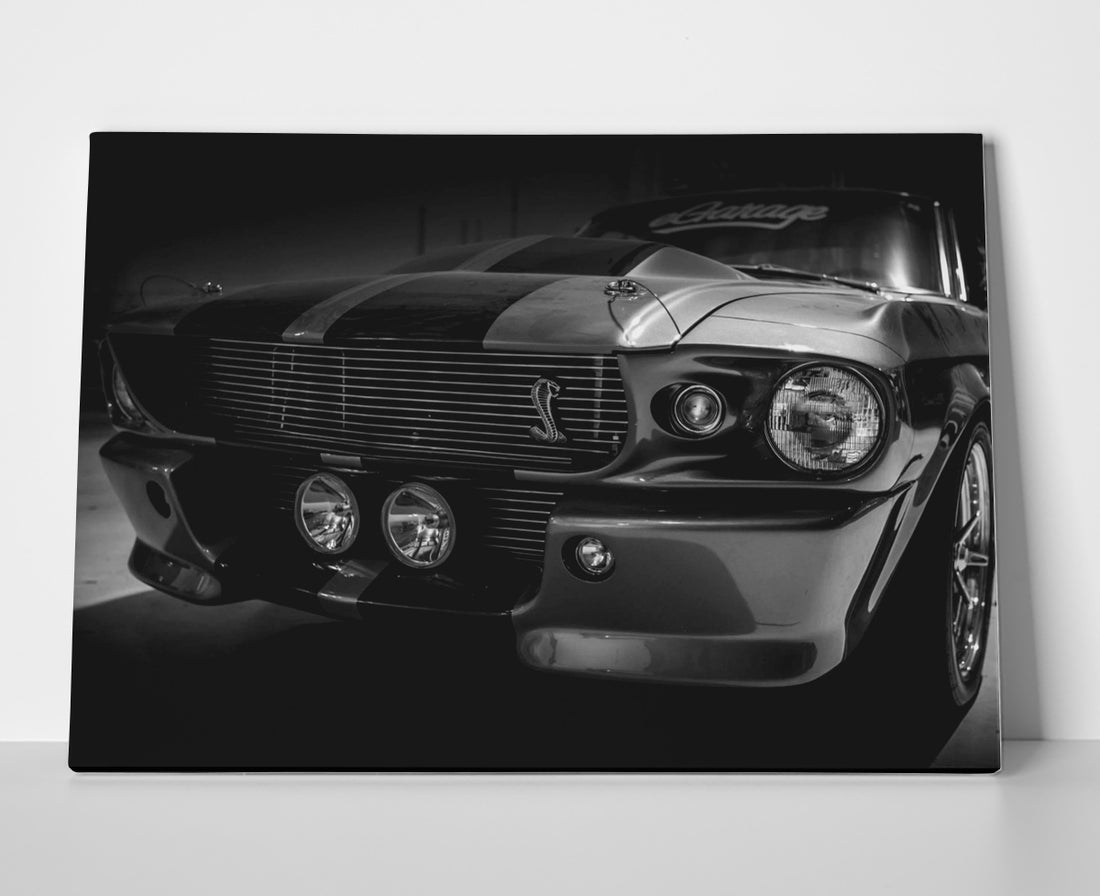 Black Shelby Cobra Poster or Wrapped Canvas