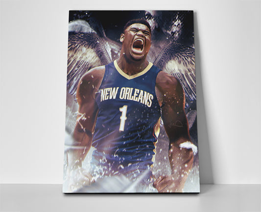 Zion Williamson Pelicans Poster canvas
