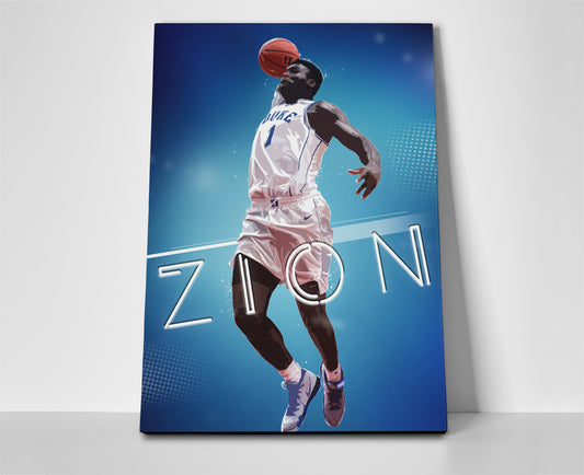 Zion Williamson Slam Poster canvas