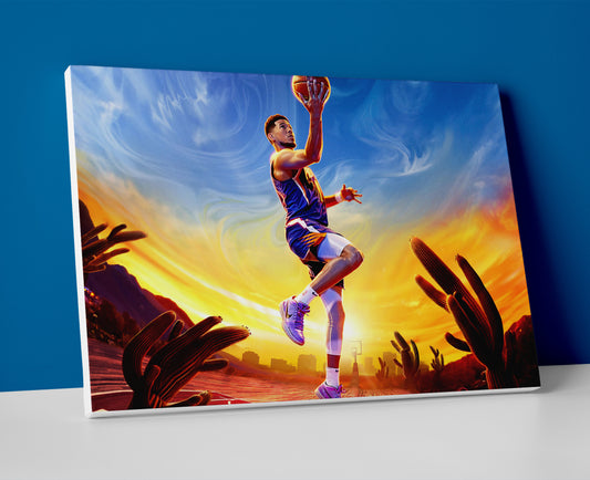 devin booker suns poster canvas wall art painting artwork