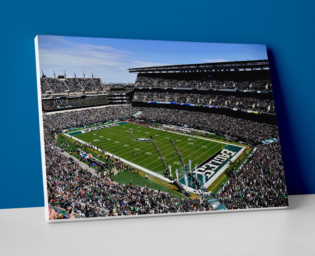 philadelphia eagles stadium poster canvas wall art painting artwork football