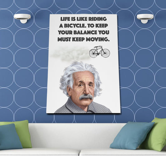 Albert Einstein Quote Poster or Wrapped Canvas