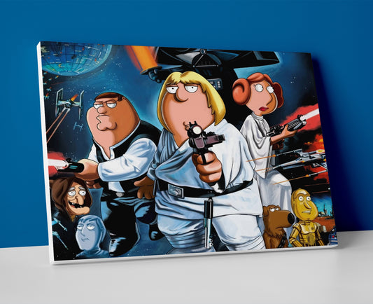 family guy Star Wars poster canvas wall art painting artwork