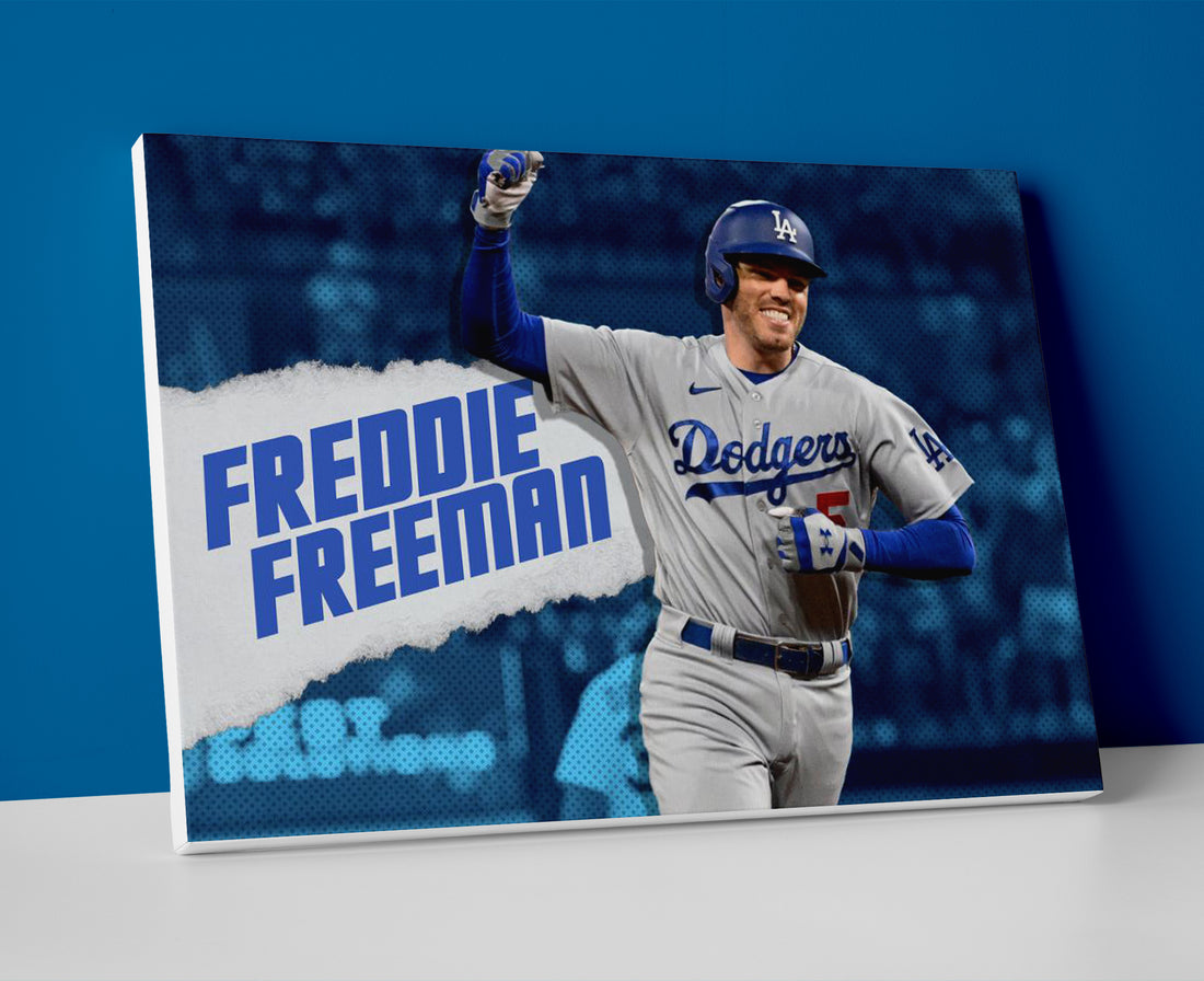 Freddie Freeman Dodgers poster canvas wall art painting artwork
