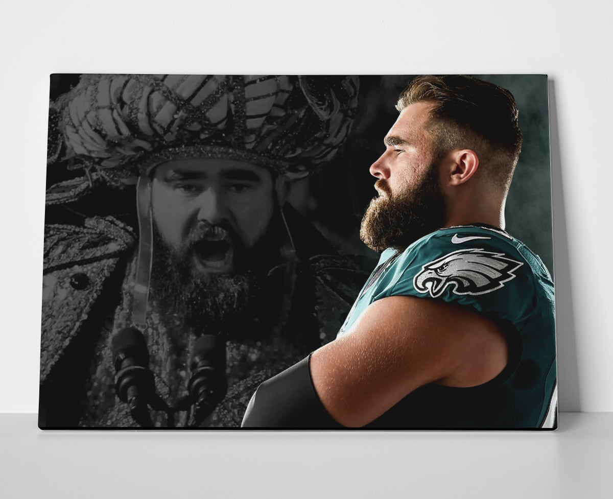 jason kelce poster canvas wall art eagles nfl football