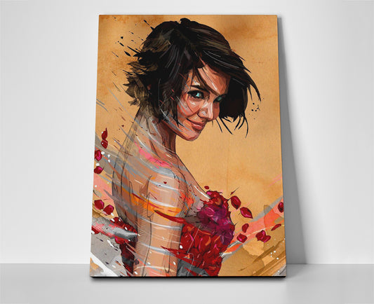 Katie Holmes poster canvas wall art painting artwork