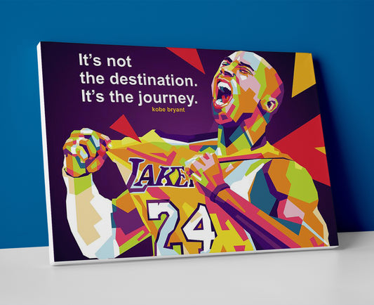 Kobe Bryant Journey Quote poster canvas wall art