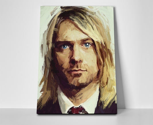 Kurt Cobain Painting poster canvas wall art