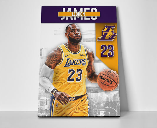 Lebron James Lakers Wall Art poster canvas