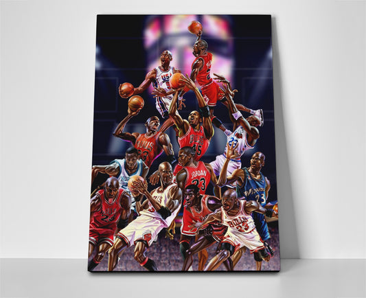 Michael Jordan Career poster canvas wall art painting artwork