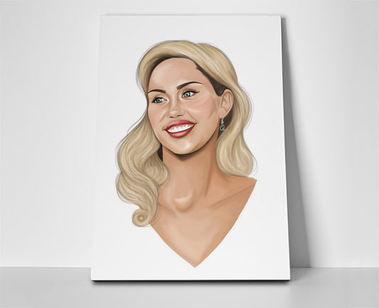 Miley Cyrus Painting poster canvas wall art artwork