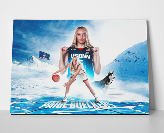 Paige Bueckers Poster canvas