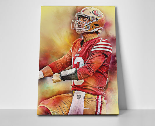 brock purdy poster canvas wall art artwork painting decor