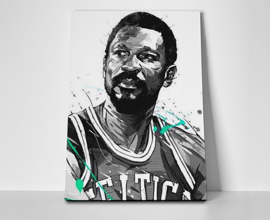 Bill Russell Poster or Wrapped Canvas