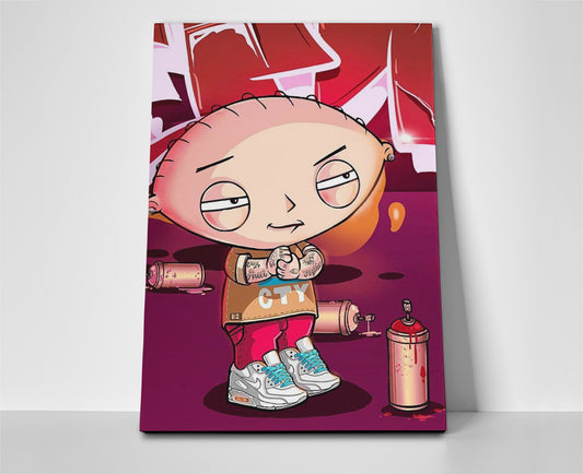 family guy stewie poster canvas wall art