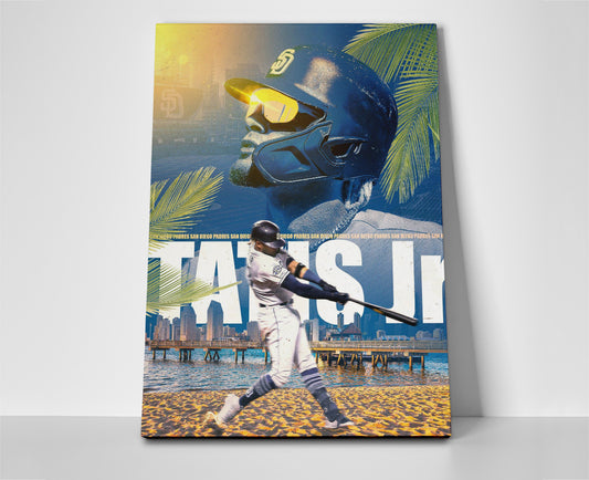 fernando tatis jr poster canvas padres wall art mlb baseball painting artwork