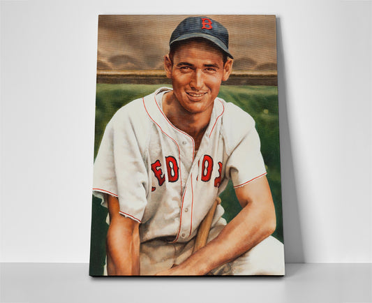 Ted Williams poster canvas wall art painting artwork