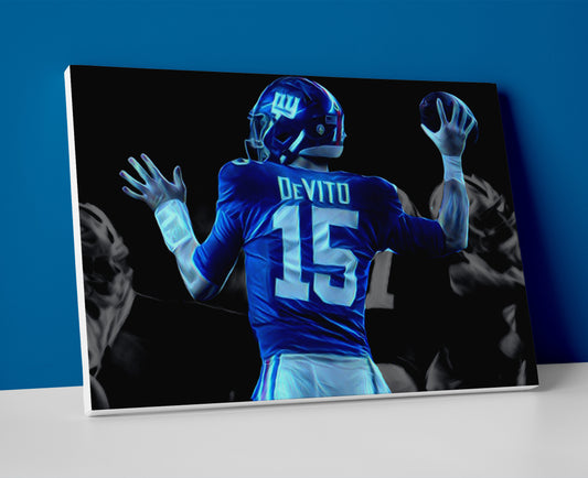 Tommy DeVito poster canvas wall art giants football painting wallpaper