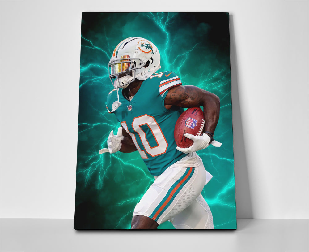 Tyreek Hill poster canvas dolphins football wall art