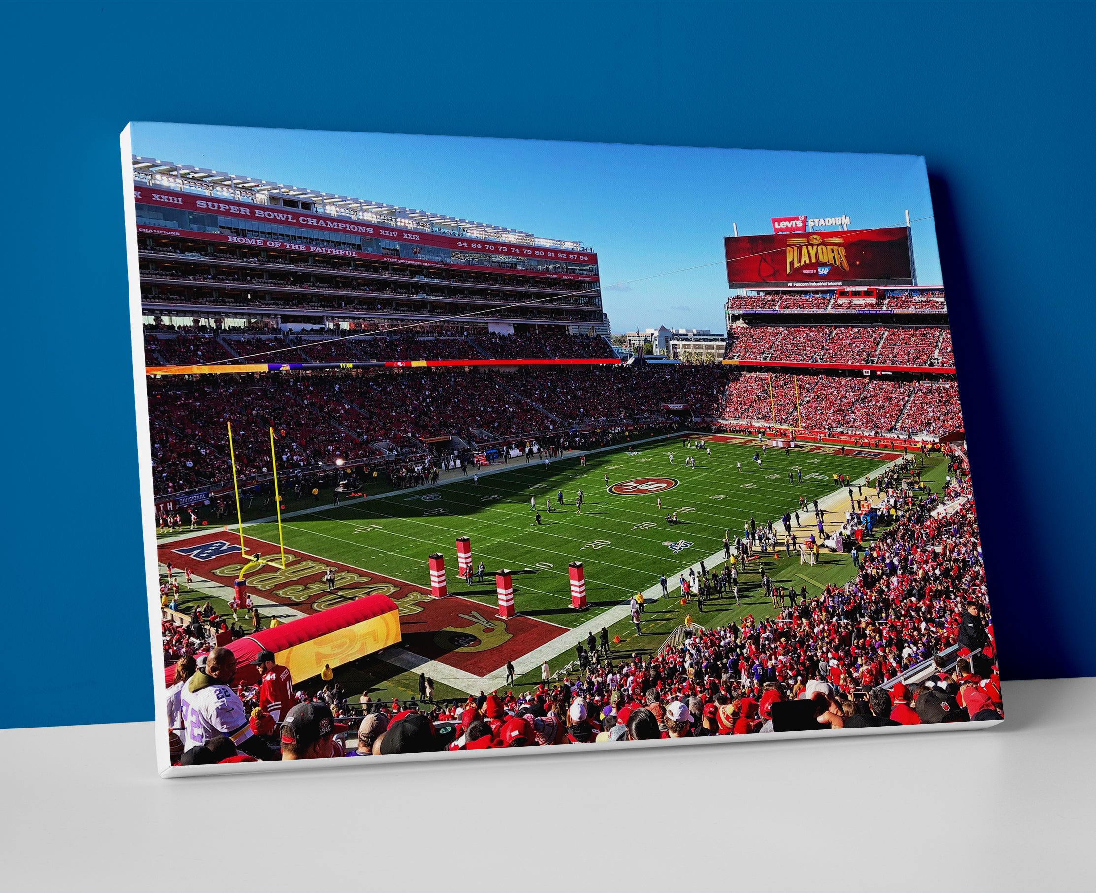 san francisco 49ers stadium poster canvas wall art painting artwork football