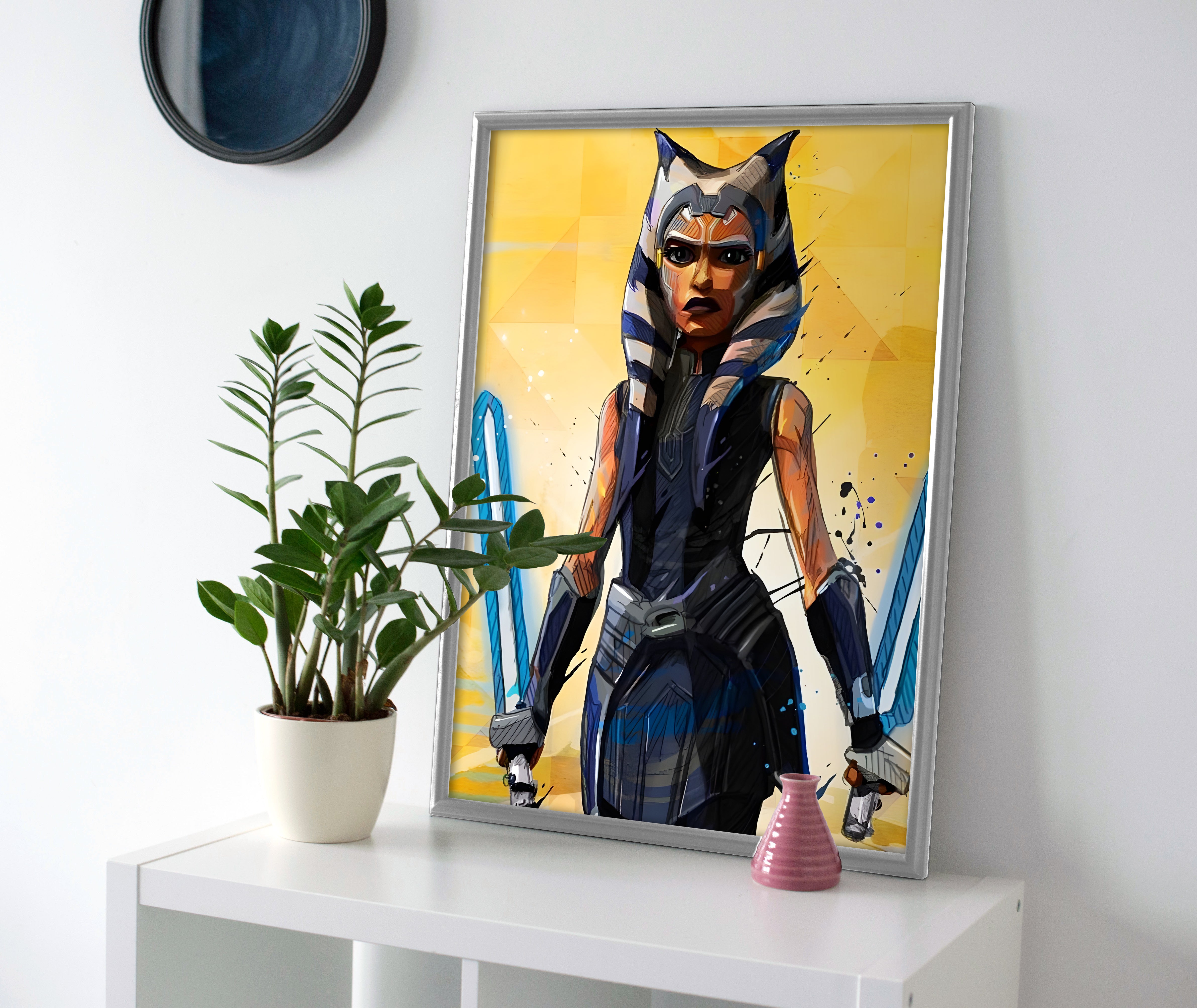 Ahsoka Tano poster canvas wall art print painting star wars mandolorian